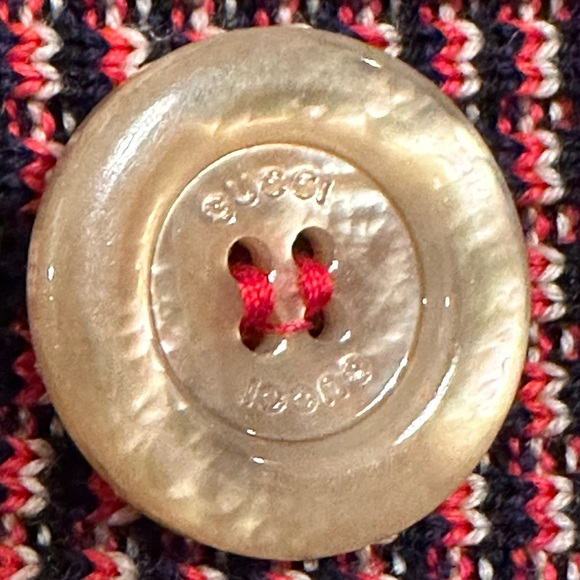 Gucci V-Neck Horsebit Chain Knit Cardigan - Picture 12 of 16